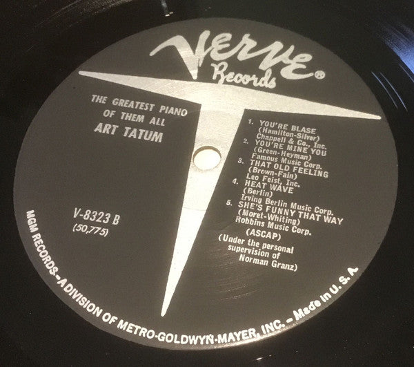 Art Tatum : The Greatest Piano Of Them All (LP, Comp)