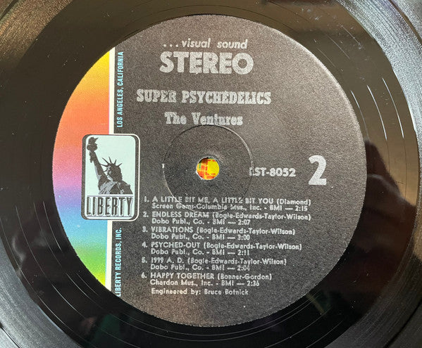 The Ventures : Super Psychedelics (LP, Album, RE)