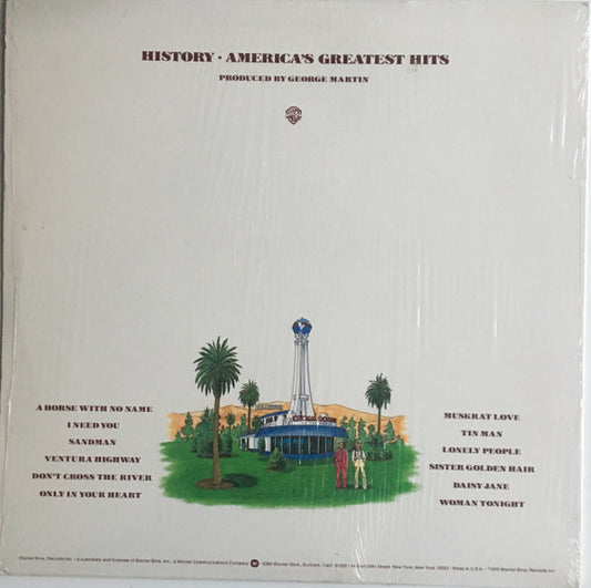 America (2) : History · America's Greatest Hits (LP, Comp, Win)