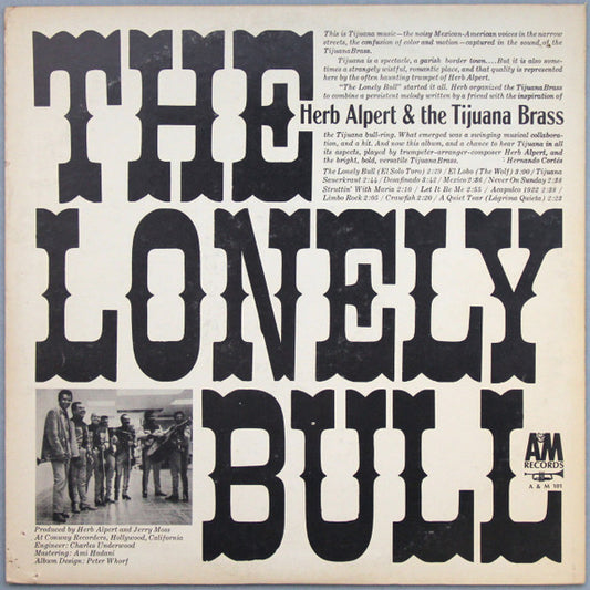 Herb Alpert & The Tijuana Brass : The Lonely Bull (LP, Album, RE, Pit)