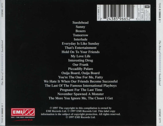 Morrissey : Suedehead - The Best Of Morrissey (CD, Comp, RP)