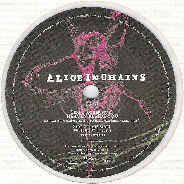Alice In Chains : Heaven Beside You (7", Single, Ltd, Whi)