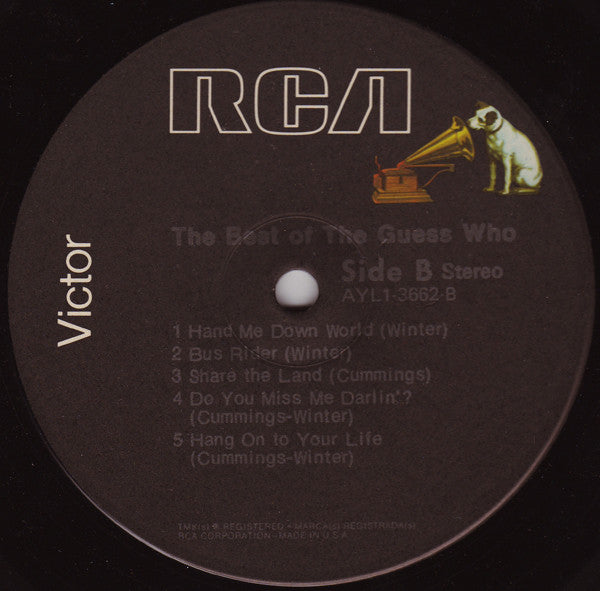 The Guess Who : The Best Of The Guess Who (LP, Comp, RE)