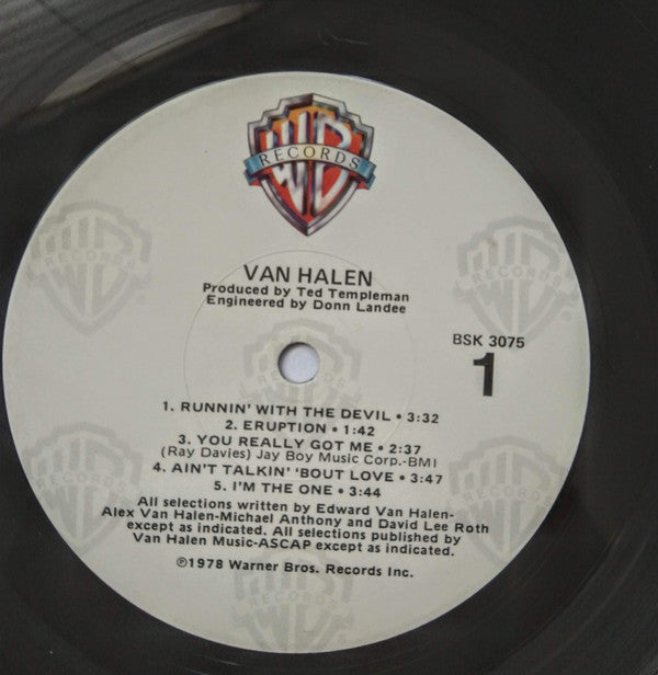 Van Halen : Van Halen (LP, Album, RE, Win)