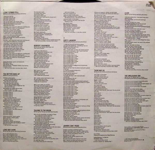 Don Henley : I Can't Stand Still (LP, Album, SP )