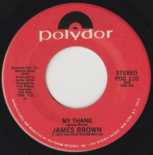 James Brown : Sex Machine / My Thang (7", RE, Spe)