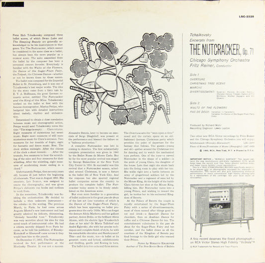 Tchaikovsky*, Reiner* / Chicago Symphony* : The Nutcracker (LP, RP, Whi)