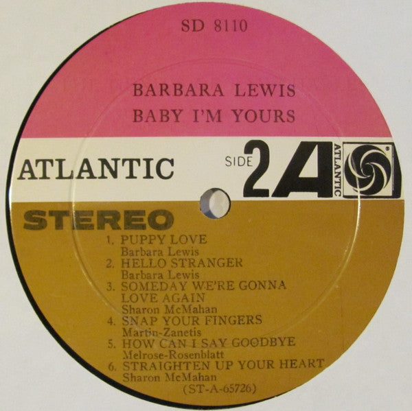 Barbara Lewis : Baby, I'm Yours (LP, Album)