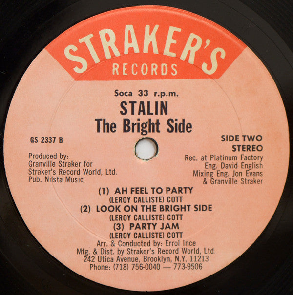 Black Stalin : The Bright Side (LP, Album)