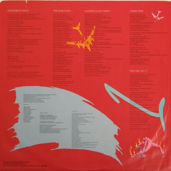 Culture Club : Waking Up With The House On Fire (LP, Album)