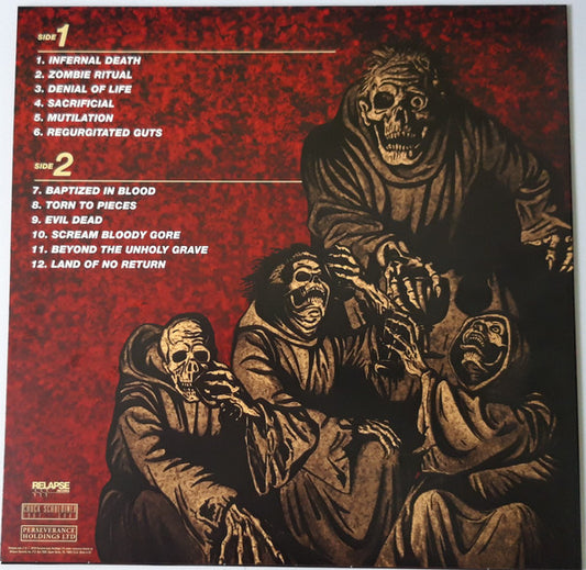 Death (2) : Scream Bloody Gore (LP, Album, RE, RM, RP)