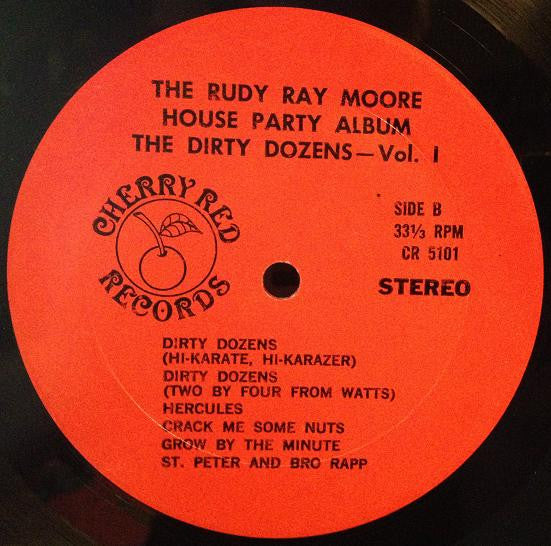 Rudy Ray Moore : The Rudy Ray Moore House Party Album (The Dirty Dozens - Vol. 1) (LP, Album, Red)