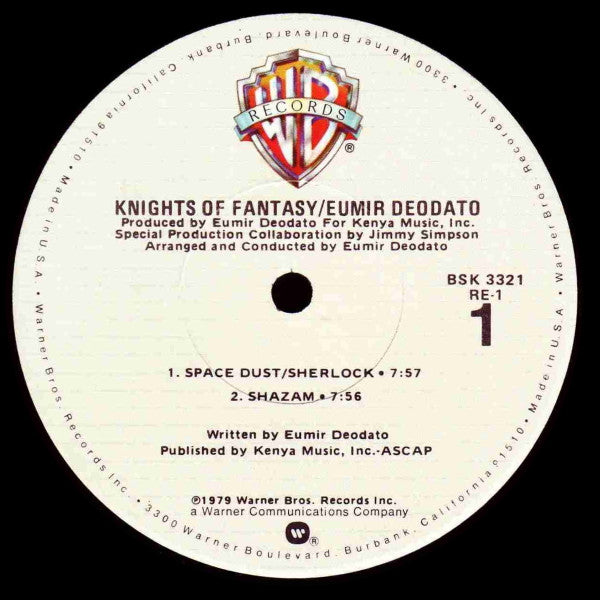 Eumir Deodato : Knights Of Fantasy (LP, Album, Los)