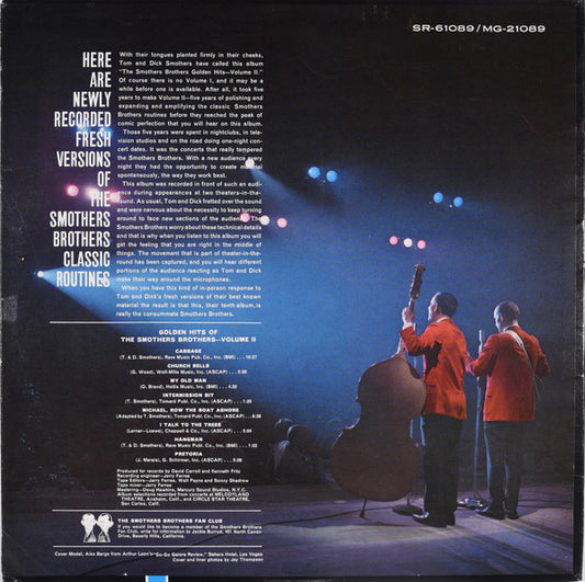 Smothers Brothers : Golden Hits Of The Smothers Brothers Vol. 2 (LP, Album, Mono, MP)