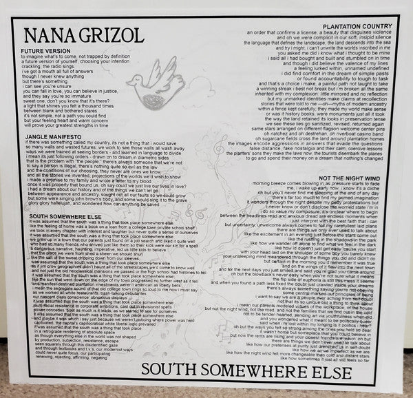 Nana Grizol : South Somewhere Else (LP, Album, Mys)