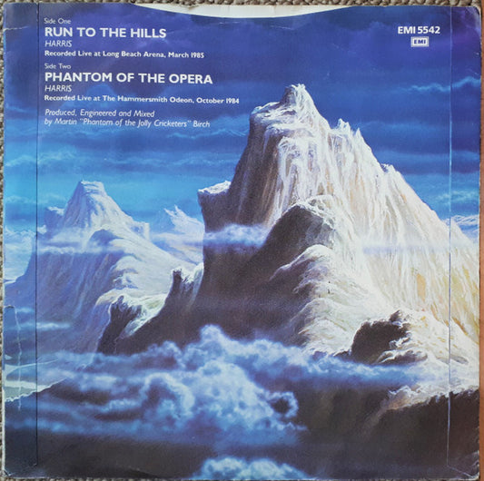 Iron Maiden : Run To The Hills (7", Single, Pap)