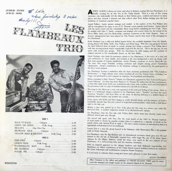 Les Flambeaux Trio : Les Flambeaux Trio (LP)