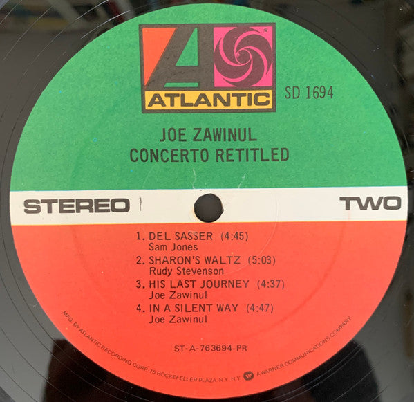 Joe Zawinul : Concerto Retitled (LP, Comp)