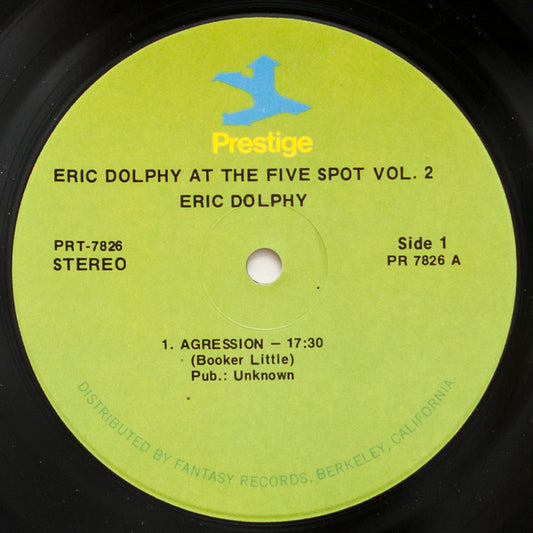 Eric Dolphy : At The Five Spot Volume 2 (LP, Album, RP, Ind)