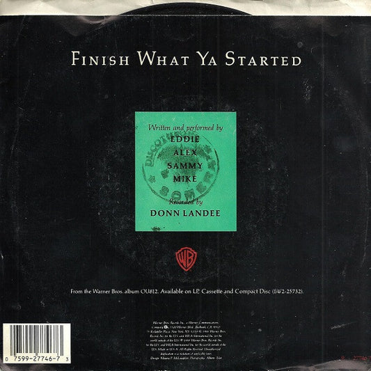 Van Halen : Finish What Ya Started (7", Single, SP )