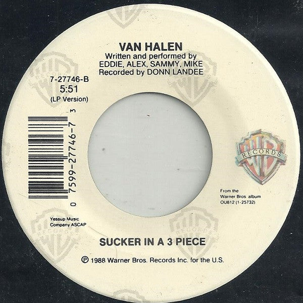 Van Halen : Finish What Ya Started (7", Single, SP )