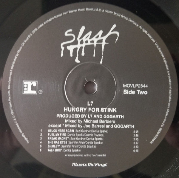 L7 : Hungry For Stink (LP, Album, RE, 180)