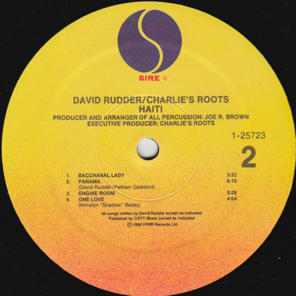 David Rudder & Charlies Roots : Haiti (LP, Album)