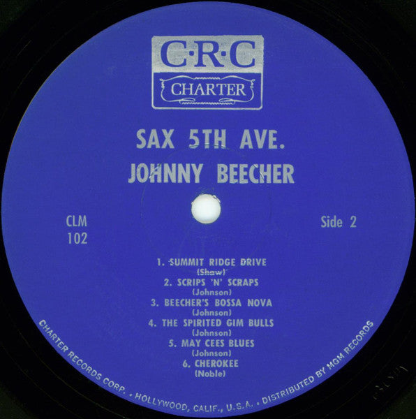 Johnny Beecher : Sax 5th Ave. (LP, Album, Mono)