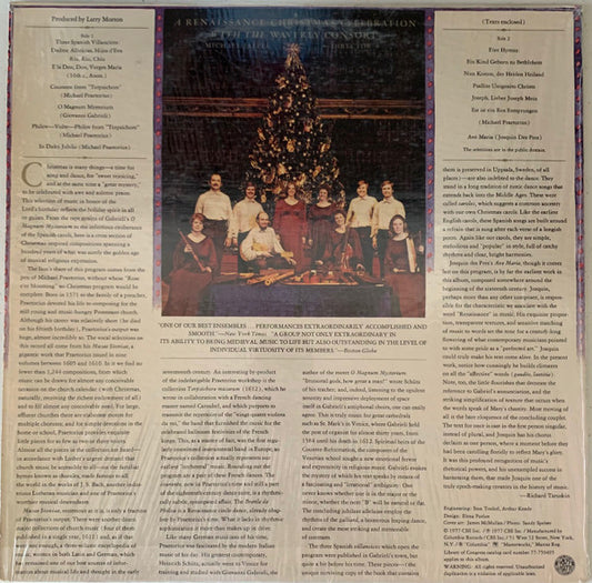 Waverly Consort*, Michael Jaffee : A Renaissance Christmas Celebration With The Waverly Consort (LP, Album)
