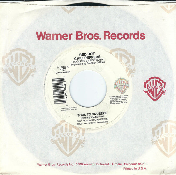 Red Hot Chili Peppers : Soul To Squeeze (7")