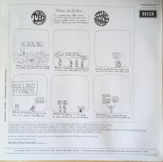 The Rolling Stones : Between The Buttons (LP, Album, Ltd, RE, Yel)