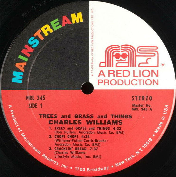 Charles Williams (15) : Trees And Grass And Things (LP, Album)