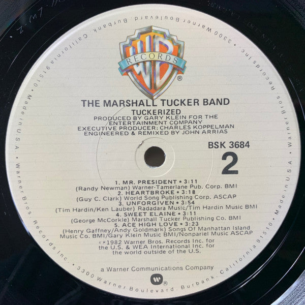 The Marshall Tucker Band : Tuckerized (LP, Album, LA )