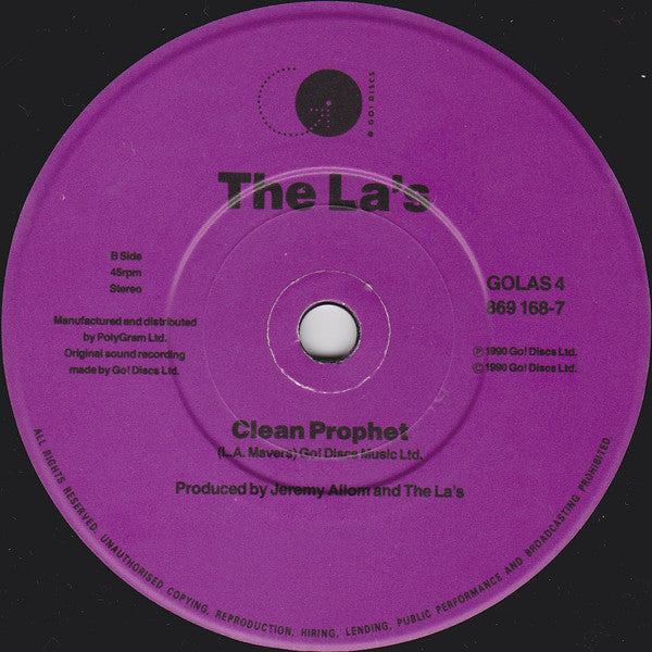 The La's : Timeless Melody (7", Single, Pap)