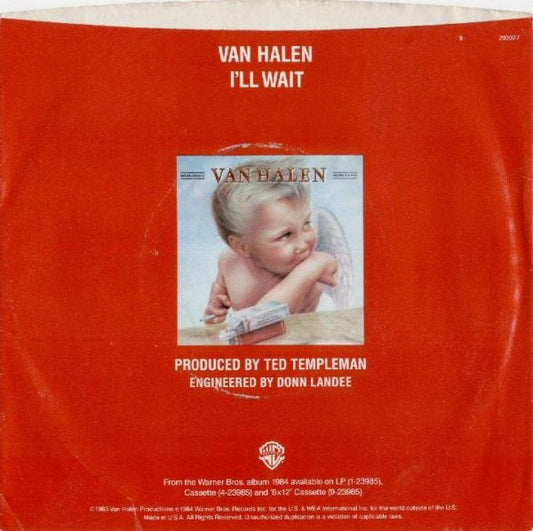 Van Halen : I'll Wait (7", Single, Win)