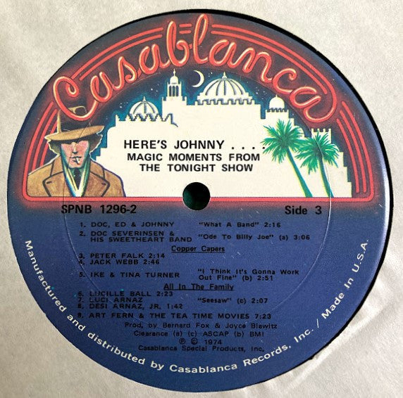 Johnny Carson : Here's Johnny.... Magic Moments From The Tonight Show (2xLP, Album)