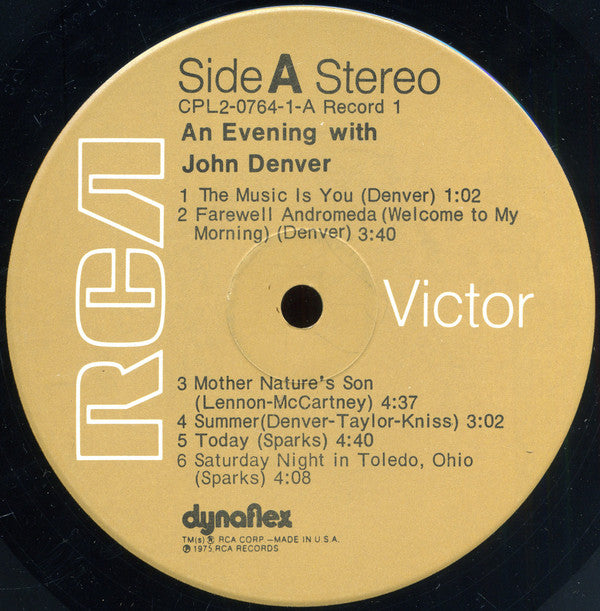 John Denver : An Evening With John Denver (2xLP, Album, Ind)