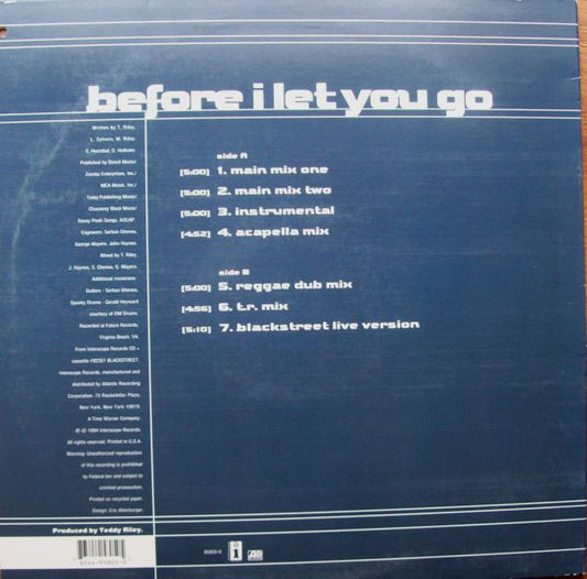 Blackstreet : Before I Let You Go (12")