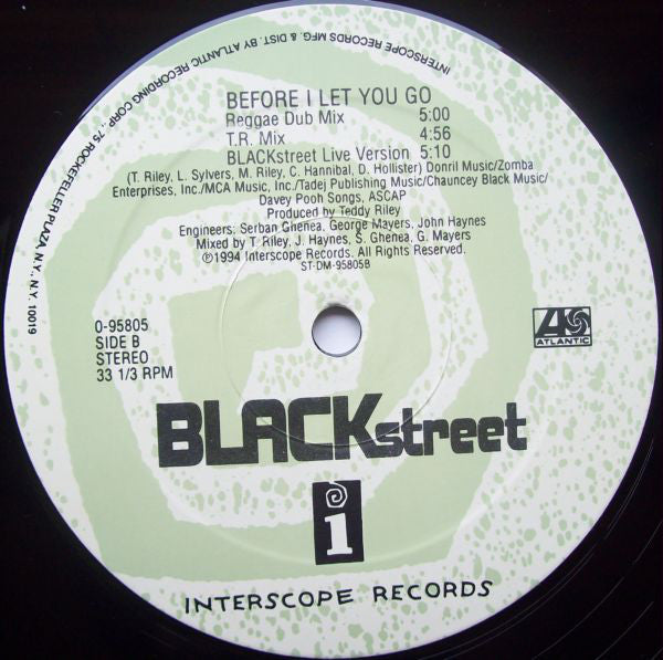 Blackstreet : Before I Let You Go (12")