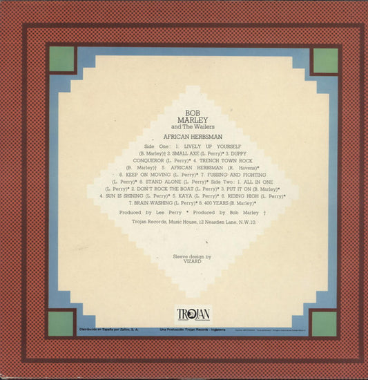 Bob Marley And The Wailers* : African Herbsman (LP, Comp, RE)