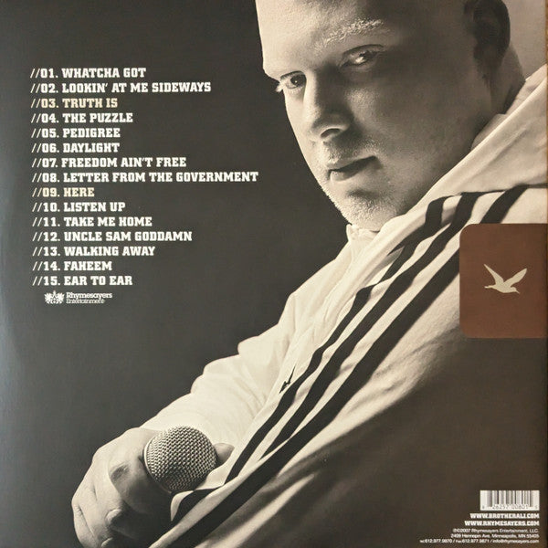 Brother Ali : The Undisputed Truth (2xLP, Album, Gat)