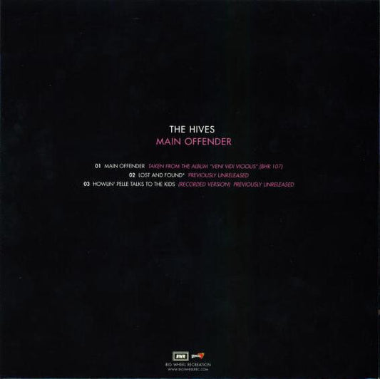 The Hives : Main Offender (7", Single, Blu)