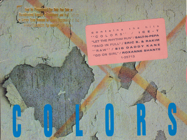 Various : Colors (Original Motion Picture Soundtrack) (LP, Album, Comp, All)