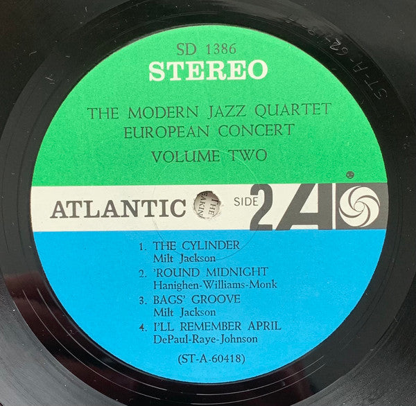 The Modern Jazz Quartet : European Concert Volume Two (LP, Album)