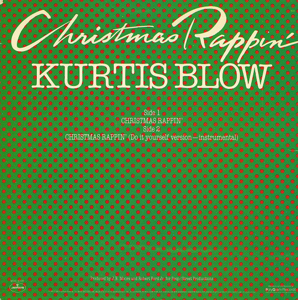 Kurtis Blow : Christmas Rappin' (12", RE)