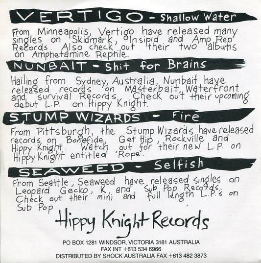Various : Self Mutilation Volume Three (7", EP, Comp)