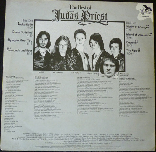 Judas Priest : The Best Of (LP, Comp, Dam)