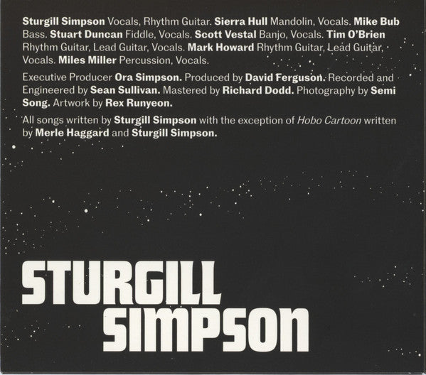 Sturgill Simpson : Cuttin Grass - Vol. 2 (The Cowboy Arms Sessions) (CD, Album)