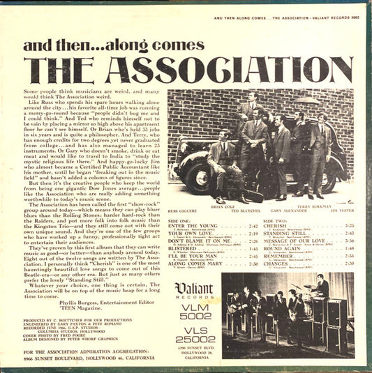 The Association (2) : And Then...Along Comes The Association (LP, Album, Ter)