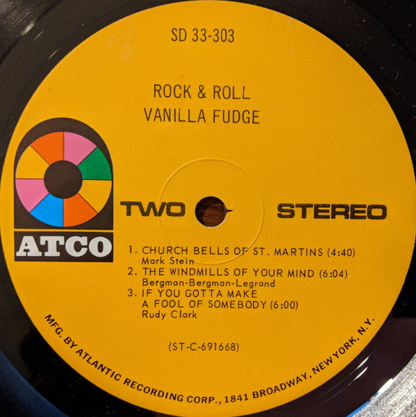 Vanilla Fudge : Rock & Roll (LP, Album, Ind)